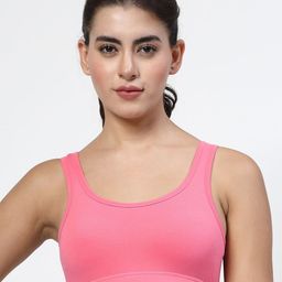 LILY Women Seamless Non Padded Workout Bra-45