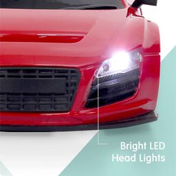 fab n funky Remote Control Sports High Speed C-Type Rechargeable Mini Racing Car With Flashing Headlight Scale Ratio 1:24 - Red image 5