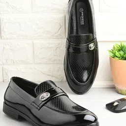PROPRIDE Men Patent Leather Brogues-image-29