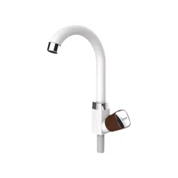 SUPREME Crown Series Swan Neck Sink Tap Round, Brown-image-66