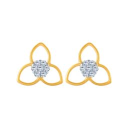 P.C. Chandra Jewellers 14 kt Gold & Diamond Earrings-picture-0