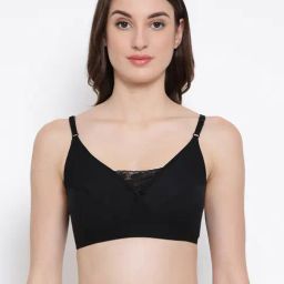 Clovia Black Non Wired Non Padded Everyday Bra-image-102