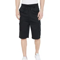 Hypernation Black Regular Fit Shorts-85