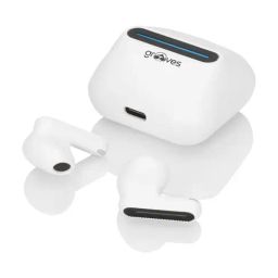 Grooves Delta Spaceship In Ear Bluetooth Earbuds with Noise Cancellation (White, True Wireless) image 3