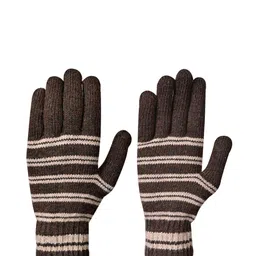 LOOM LEGACY Men Patterned Acrylic Winter Gloves-image-52