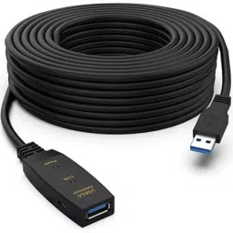 Techut 15 Metre Micro USB 3.0 Active Extension Cable With Repeater Booster Signal Amplifier Chipset Black for Digital Camera, Webcam, Dvr, Printer Scanner-11