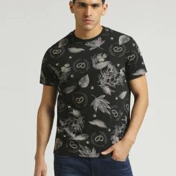 Pepe Jeans Black Cotton Slim Fit Printed T-Shirt-picture-40
