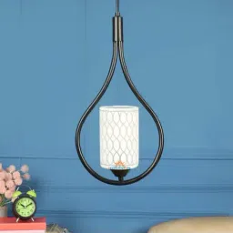 DecorativeRay Black & White Iron Ceiling Light - Set of 1-image-99