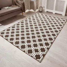 Saral Home Brown & White Carpet - Set of 1-36