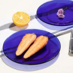 Duralex 'Lys' Blue Glass 19 cm Dessert Plate - Set of 6-27