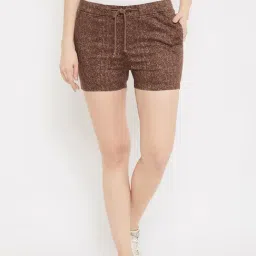 Crimsoune Club Brown Printed Shorts-image-48