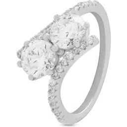 Anayra 92.5 Sterling Silver Sparkling Ring for Women-image-47
