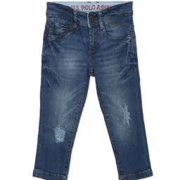 U.S. Polo Assn. Kids Blue Distressed Jeans-picture-45