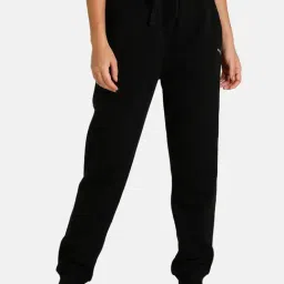 Puma Studio Black Cotton Mid Rise Joggers-image-49