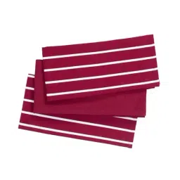 Maspar Red 100% Cotton 225 GSM Kitchen Towel - Set of 3-image-17