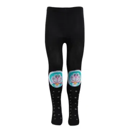 Bonjour Kids Black Doraemon Print Tights-image-76