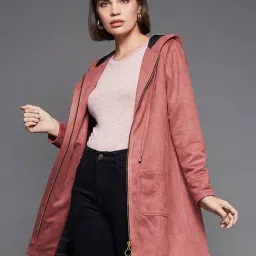 Miss Chase Peach Loose Fit Longline Jacket-picture-47
