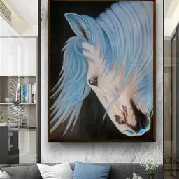 The Art House Abstract Multicolor Canvas Painting-39