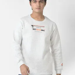Crimsoune Club Kids White Printed Full Sleeves Sweatshirt-picture-14