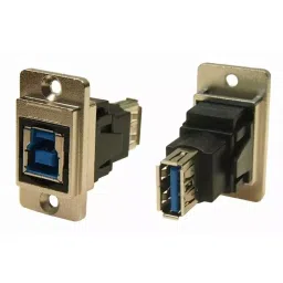 RS PRO Straight Panel Mount USB Connector 2 Port Type B to A, 2354750-image-95