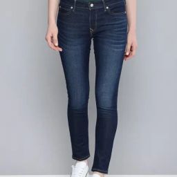 Levi's 711 Dark Blue Skinny Fit Mid Rise Jeans-image-104