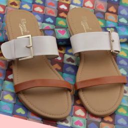 D'LORZERI Women's Beige Casual Sandals-image-39