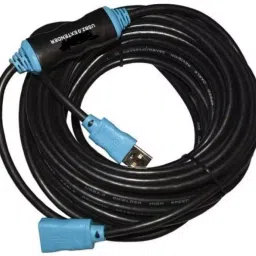 Techut 15 Metre High Speed USB 2.0 Active Extension Cable With Chipset Black for All USB Devices Black for Digital Camera, Printer, Scanner, Mouse Keyboard image 3