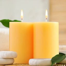 IRIS Orange Home Fragrances Mango Sorbet Fragrance Pillar Candles - Set of 2-74