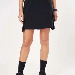 Ajile by Pantaloons Black A-Line Skirt-image-78