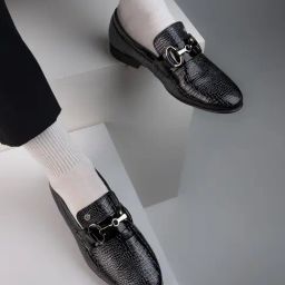 Alberto Torresi Black Nancy Horsebit Penny Loafers-image-16
