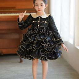 JC SPARKLE Girls Print A-Line Dress-picture-38