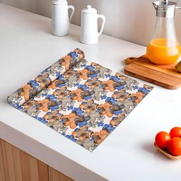 Kuber Industries Blue & Orange Water Resistant Shelf Liner Organisers-image-26