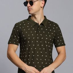 TIMBER HITCH Printed Polo Collar Short Sleeves T-shirt-image-39