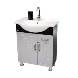 DAZZLE 660x450x830 mm PVC Membrane Finish Floor Based Vanities Silver Sparkle, 460-A-image-78