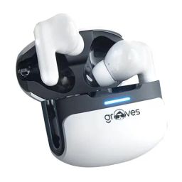 Grooves Theta In Ear Bluetooth Earbuds with Noise Cancellation (White, True Wireless) image 3