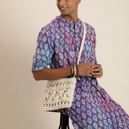 Taavi Ethnic Motifs Dabu Printed Pure Cotton Kurta-picture-32