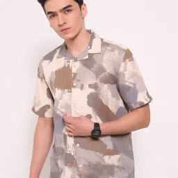 People By Pantaloons Multi Relaxed Fit Abstract Shirt-image-44