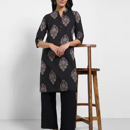 RANGMANCH BY PANTALOONS Women Floral Printed Daily Cotton A-Line Kurta-36