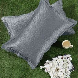 Hosta Homes Velvet Fabric Laser Cut Pillow Cover Pack Of 2 By Hosta Homes-image-46