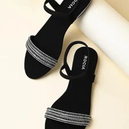Rocia Women Wedding Black Sandal-picture-32