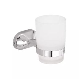 CERA Icon Stainless Steel Wall Mount Tumbler Holder Glass Chrome Plated, F5014107CH-image-57