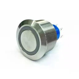 RS PRO Illuminated Push Button Switch Momentary 25.2 mm Cutout DPDT White LED 250 V AC, 1759263-picture-4