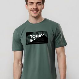 ADRO Men Typography Printed Round Neck Cotton T-shirt-picture-3