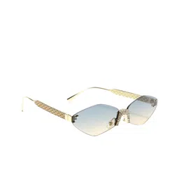 ZAADRAN Unisex Oval Sunglasses with Polarised and UV Protected Lens Rose Diamond Golden-12