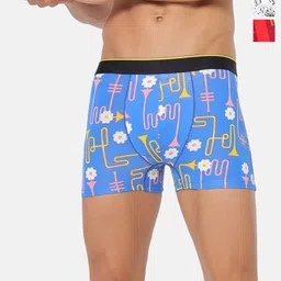 bummer Pack Of 3 Underwear Mircomodal Printed Trunk-57