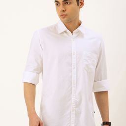 Parx Slim Fit Pure Cotton Casual Shirt-image-5