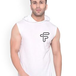 FABSTIEVE Printed Cotton Hooded Gym Vest VK-44B_pt-34 White M-image-80