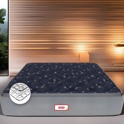 COIRFIT Blue & Grey Quilted Cotton Orthopedic Double Size Mattress-image-50