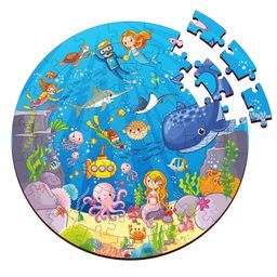 Lattice Wooden Ocean Jigsaw Puzzle Multicolor - 60 Pieces-9
