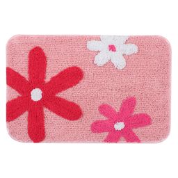 Saral Home  Cotton Anti Slip Bathmat- Pink-image-81
